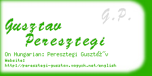 gusztav peresztegi business card